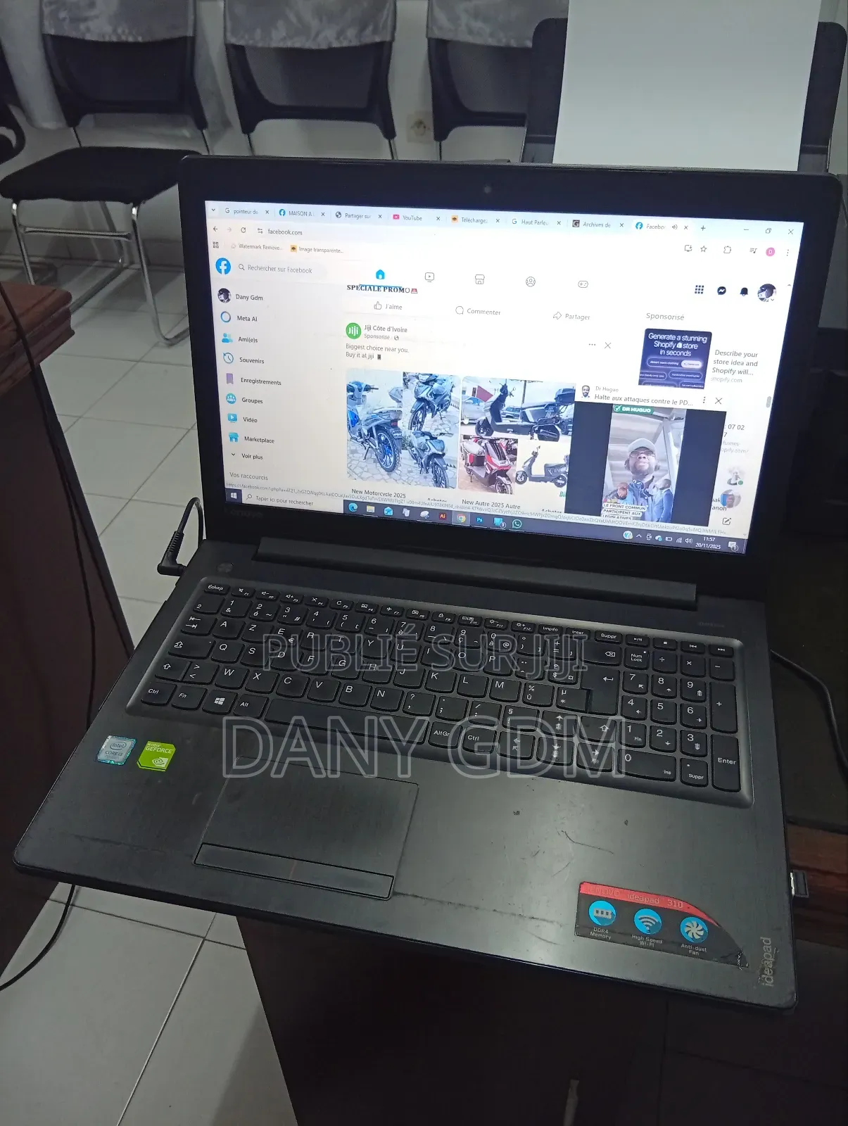 Ordinateur Portable Lenovo IdeaPad 310 12GB Intel Core I5 HDD+SSD 1T