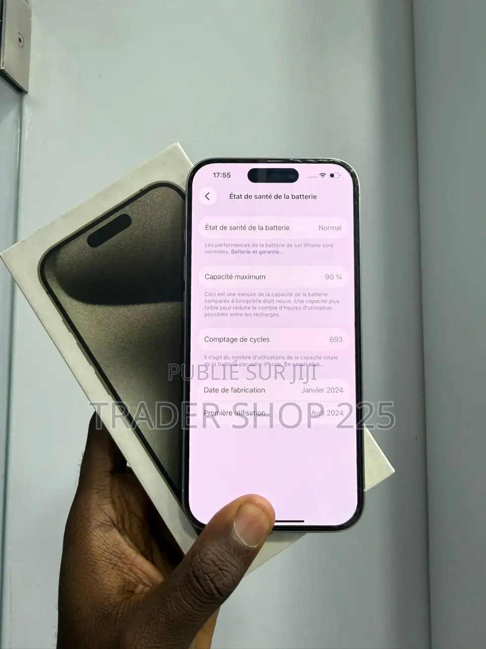 New Apple iPhone 15 Pro 256 GB Blanc