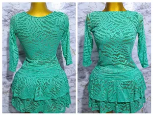 Photo - Robe en Dentelle Et Poix. Solde :Tout À 1500fcfa