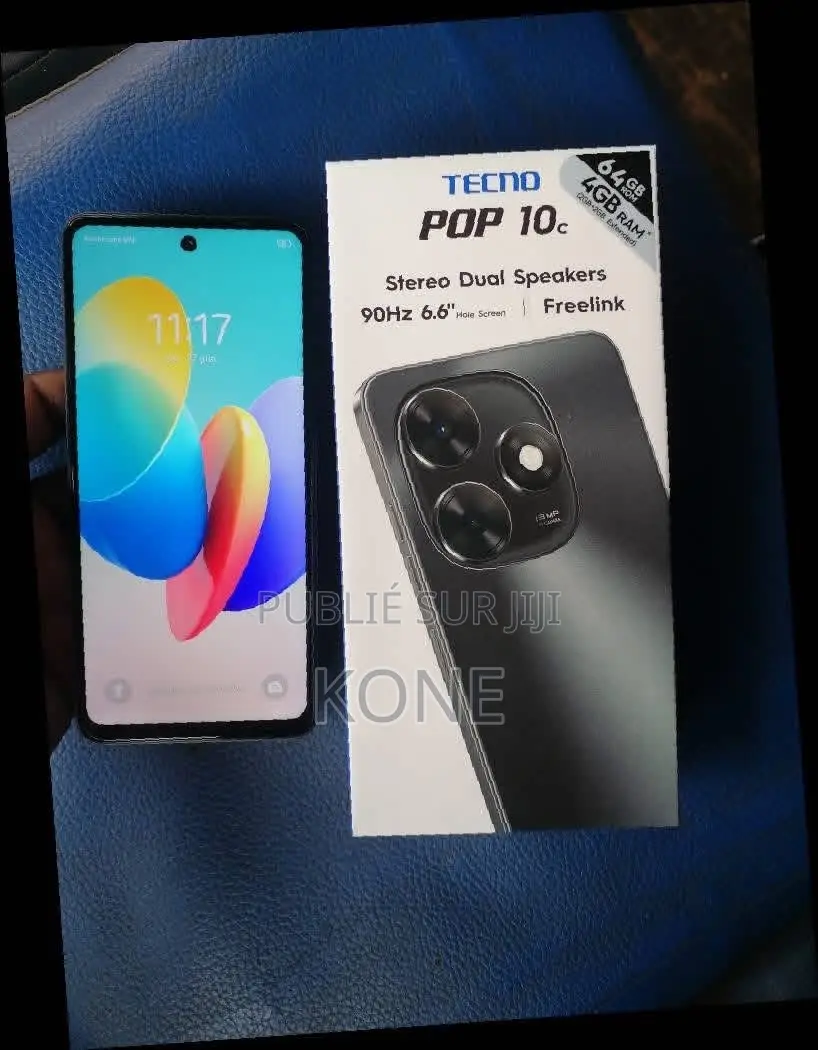 New Tecno Pop 10 64 GB Black