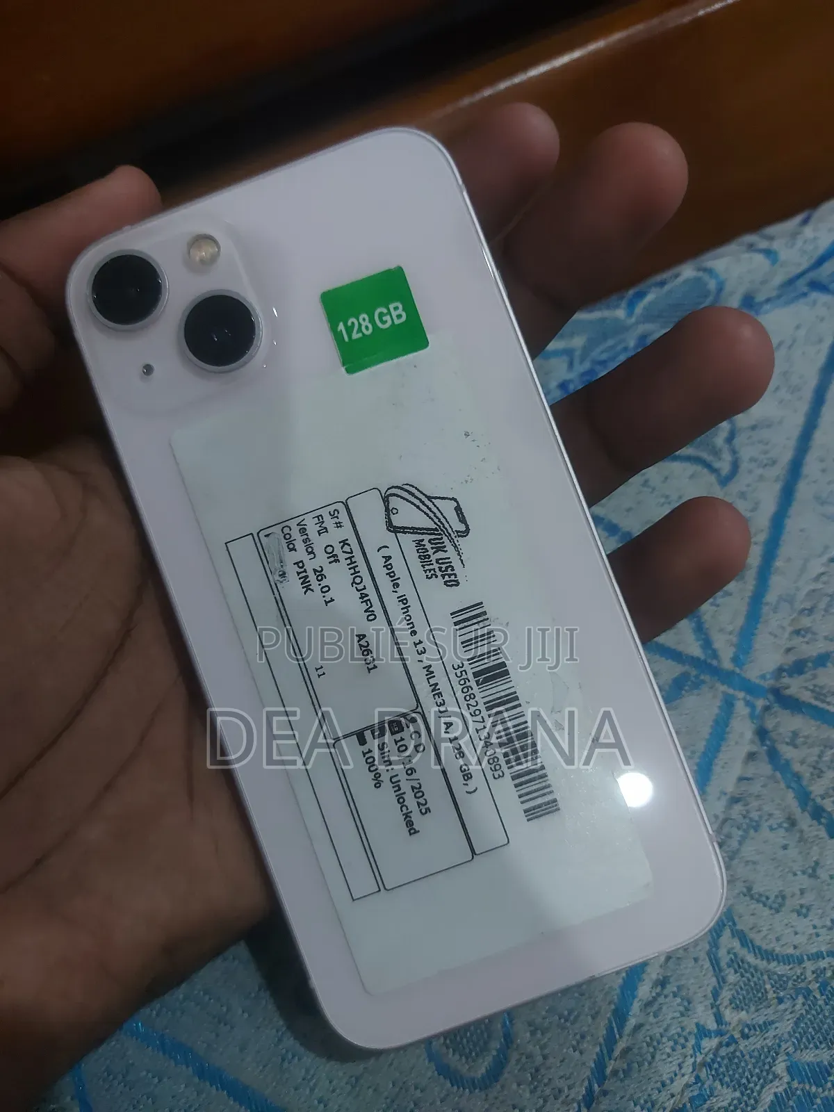 Apple iPhone 13 128 GB Or rose