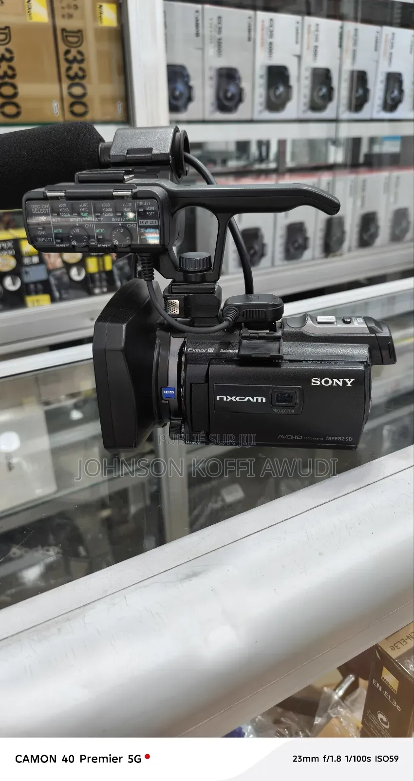 Caméscope Sony Nxcam – Avec Micro Et Module XLR