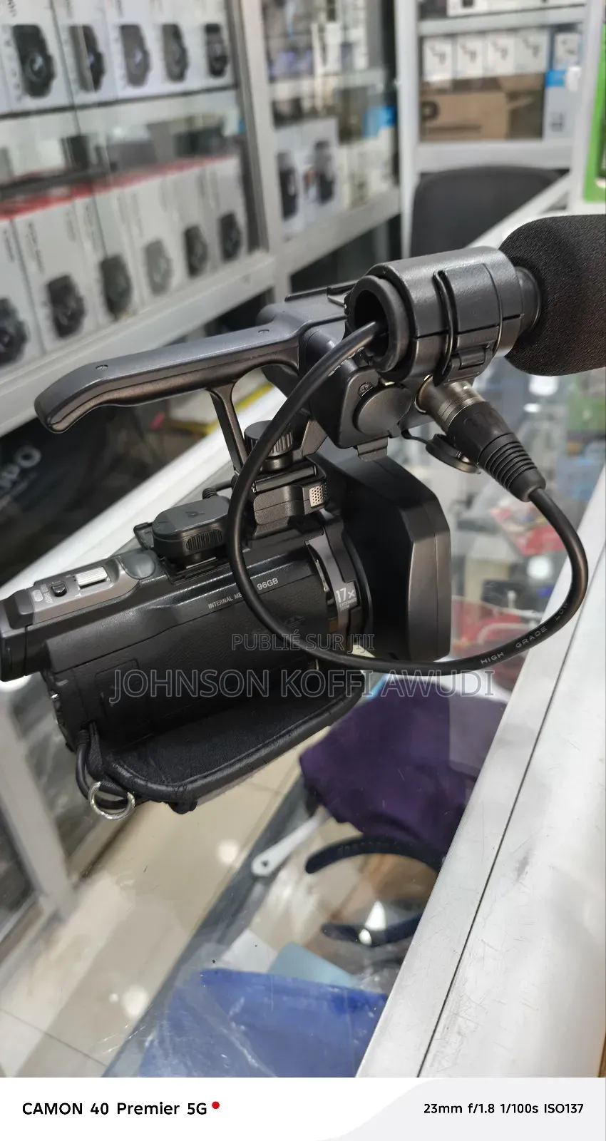 Caméscope Sony Nxcam – Avec Micro Et Module XLR