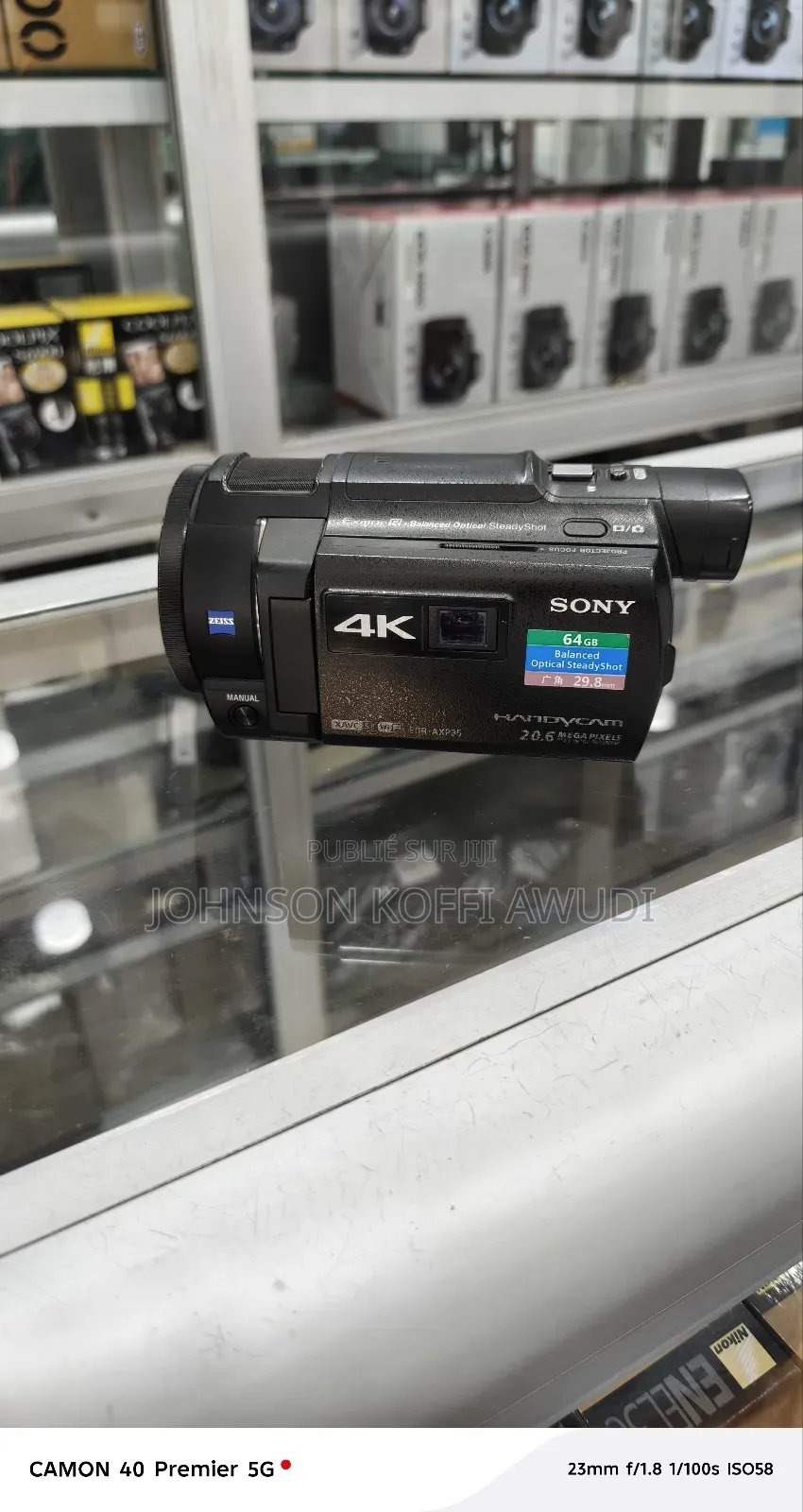 Caméra Sony Handycam – Balanced Optical Steadyshot