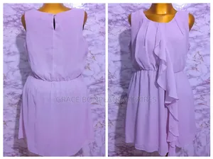 Haut Orange Et Robe Violet Claire