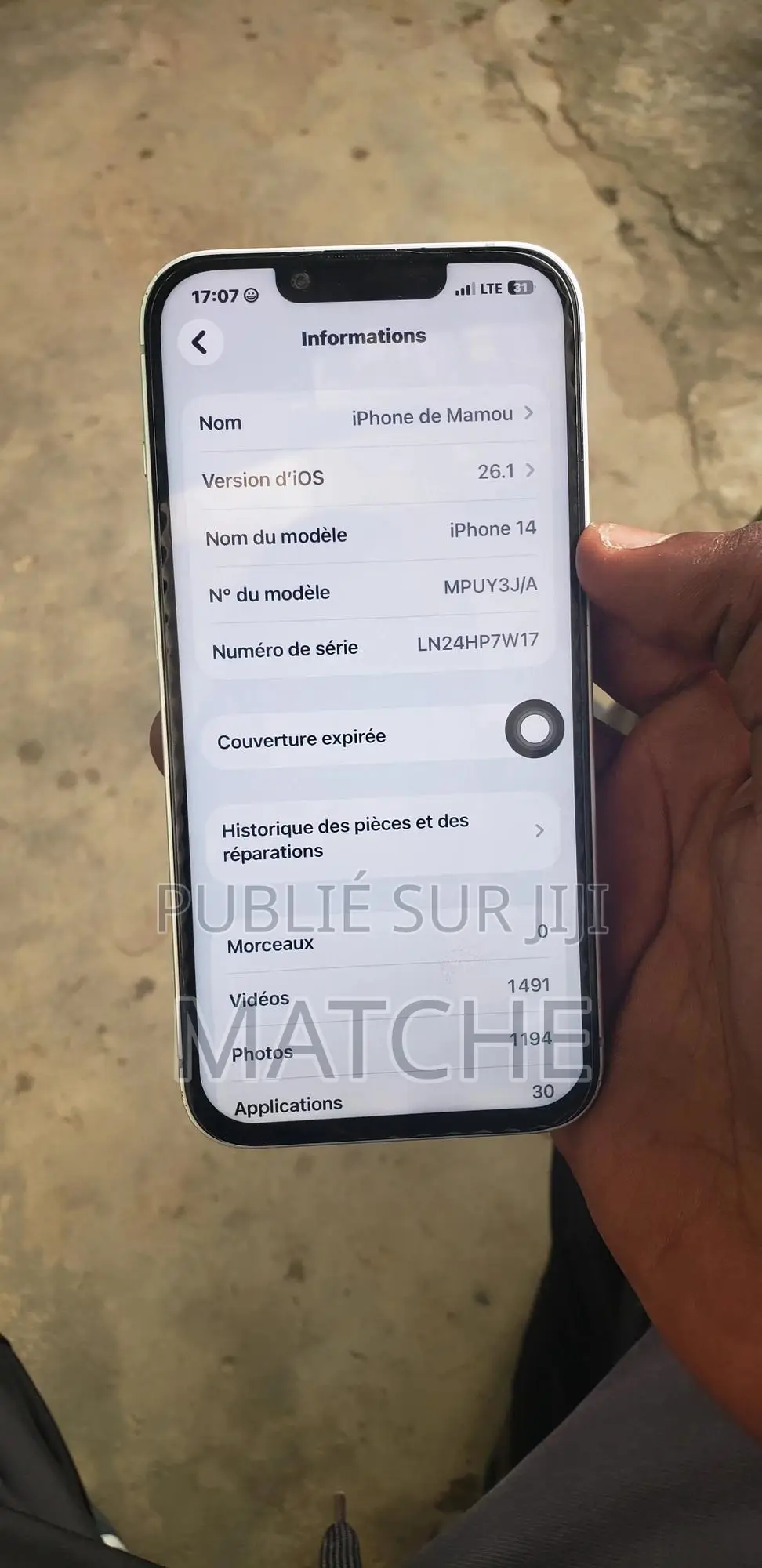 Apple iPhone 14 128 GB Blanc