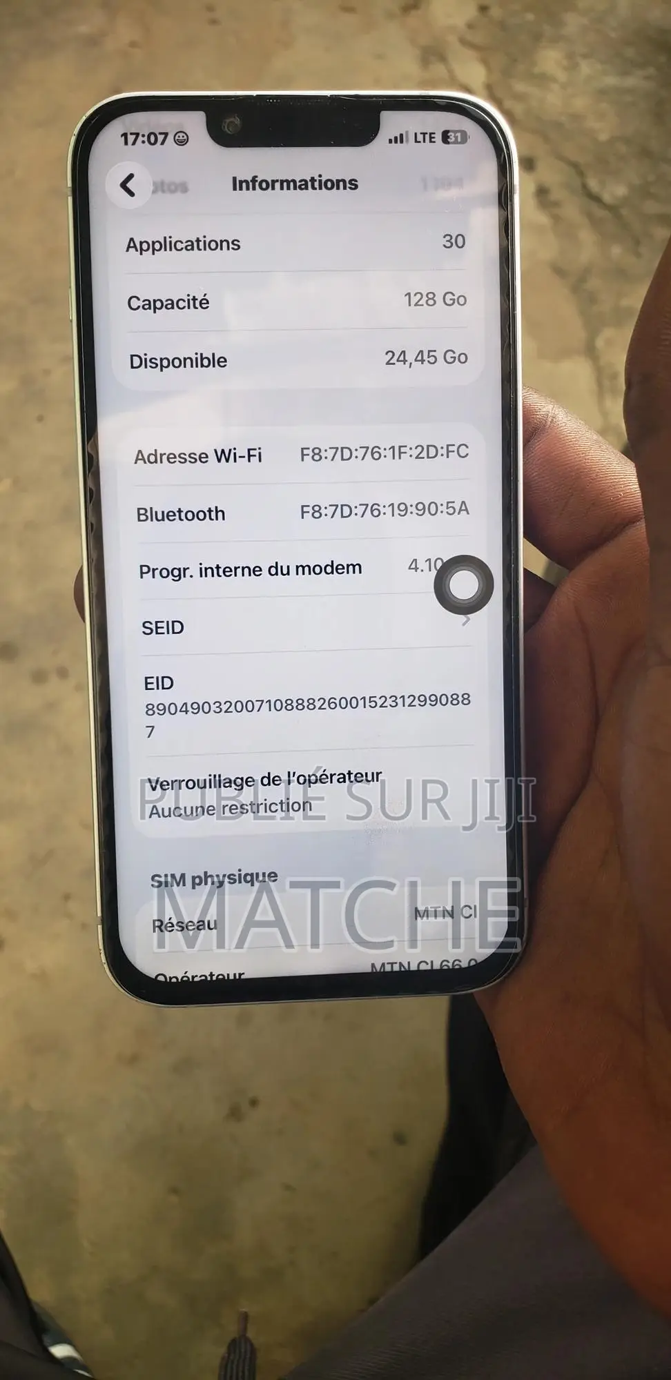 Apple iPhone 14 128 GB Blanc