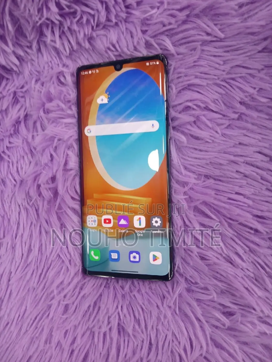 New LG Velvet 5G 128 GB Noir