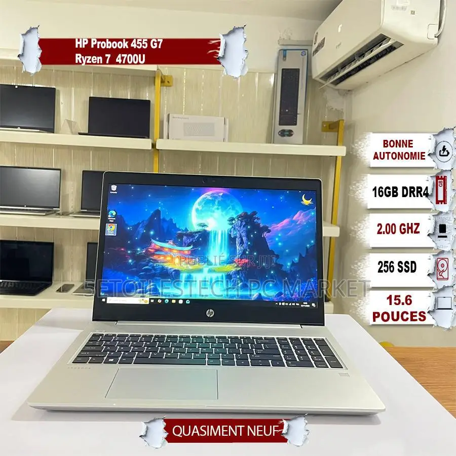 New Ordinateur Portable HP EliteBook 835 G7 16GB AMD Ryzen 7 SSD 256GB