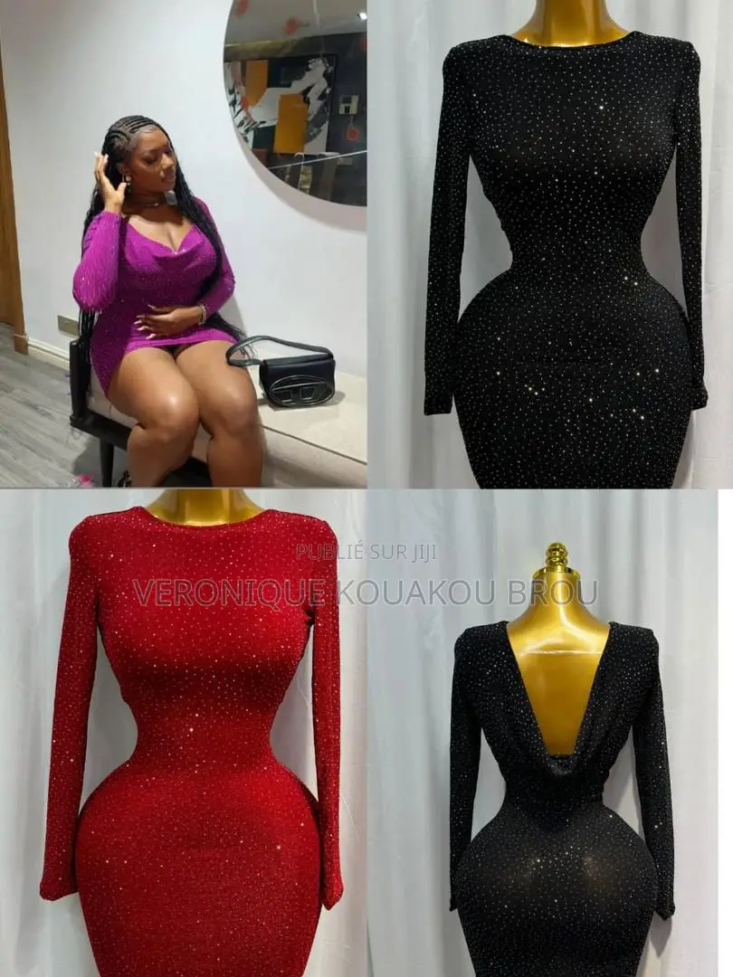 Robe Courte Manches Longues