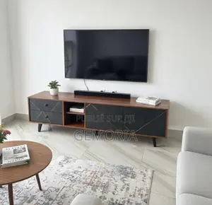 Meuble Tv Bois Et Noir