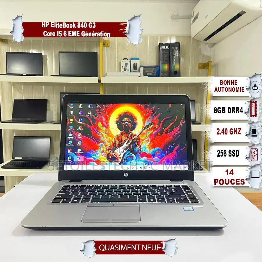 Ordinateur Portable HP EliteBook 840 G3 8GB Intel Core I5 SSD 256GB
