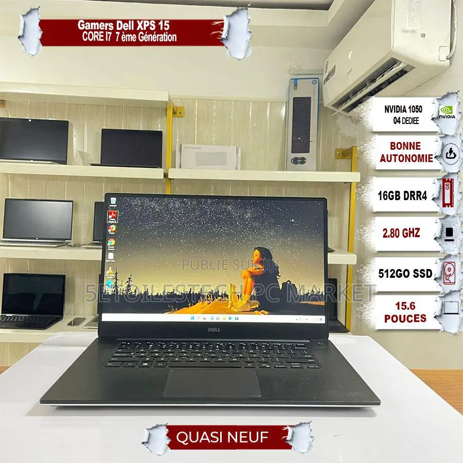 New Ordinateur Portable Dell XPS 15 16GB Intel Core I7 SSD 512GB