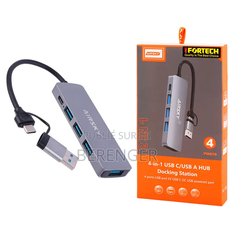 Adaptateur Usb-C/Usb-a Vers Hub