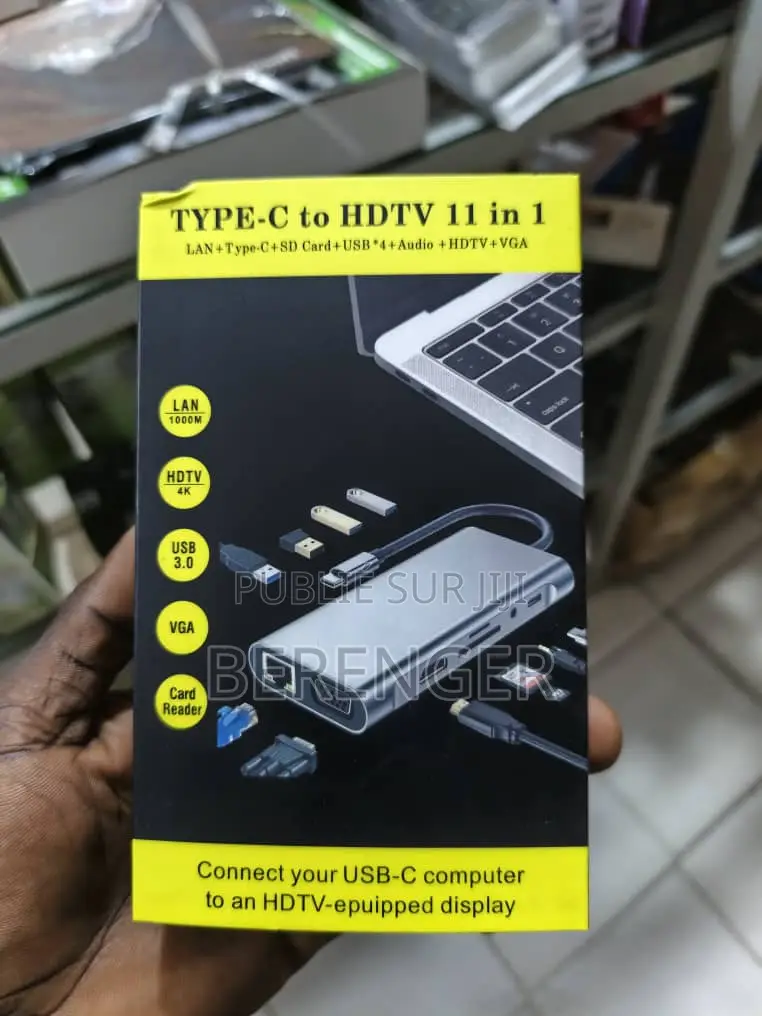 Adaptateur Usb-C Vers TVHD 11 en 1
