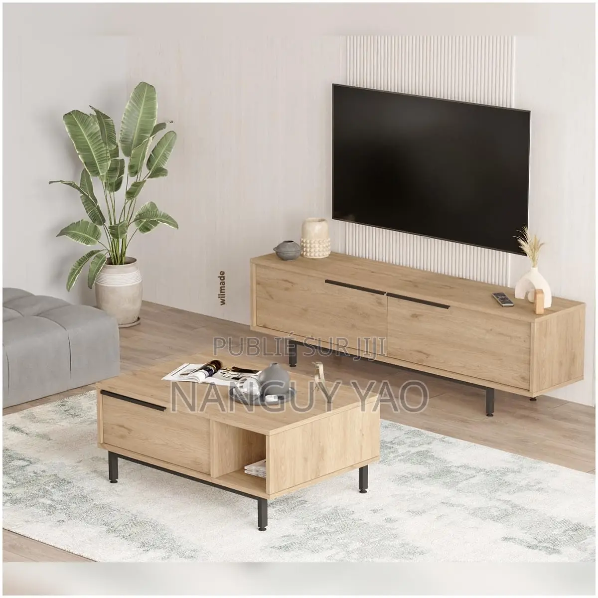 Ensemble Meuble Tv en Bois