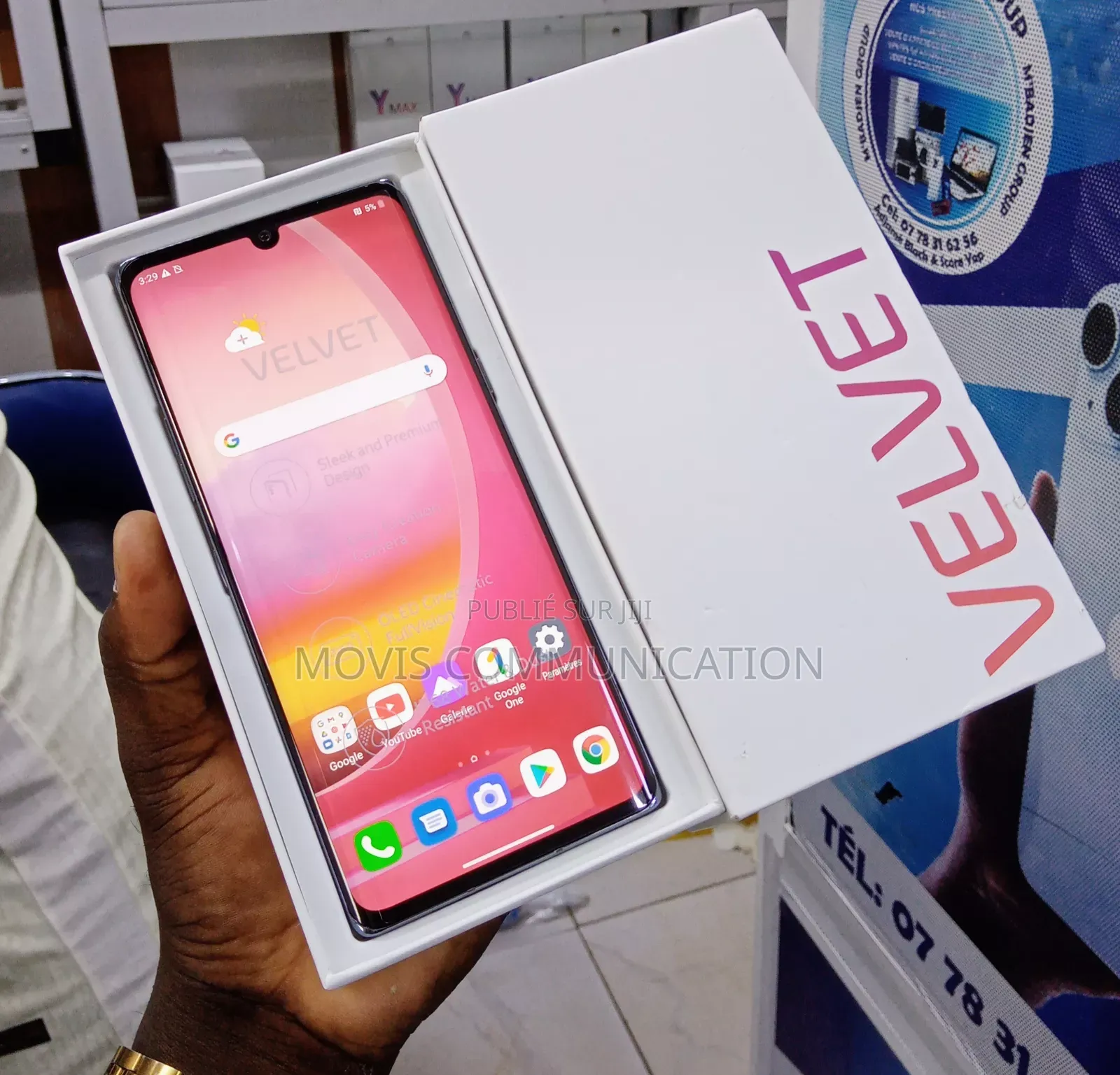 New LG Velvet 5G 128 GB Gris