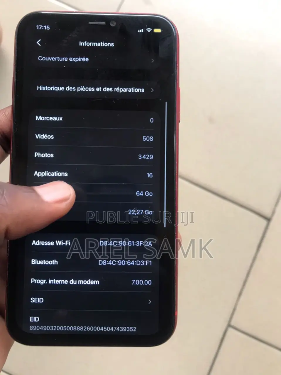 Apple iPhone 11 64 GB Rouge