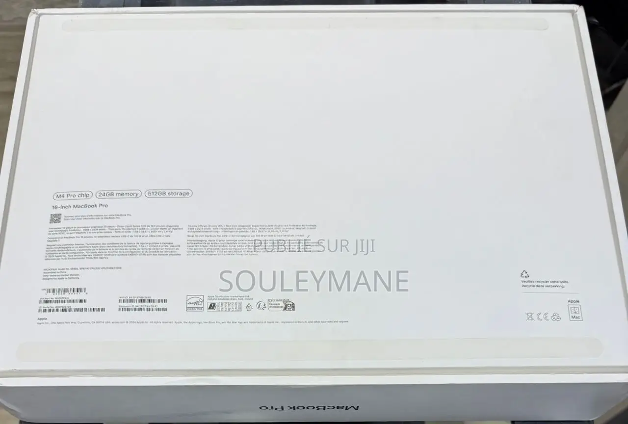 New Apple MacBook Pro 2024 M4 14-Inch 24GB Apple M4 Pro SSD 512GB