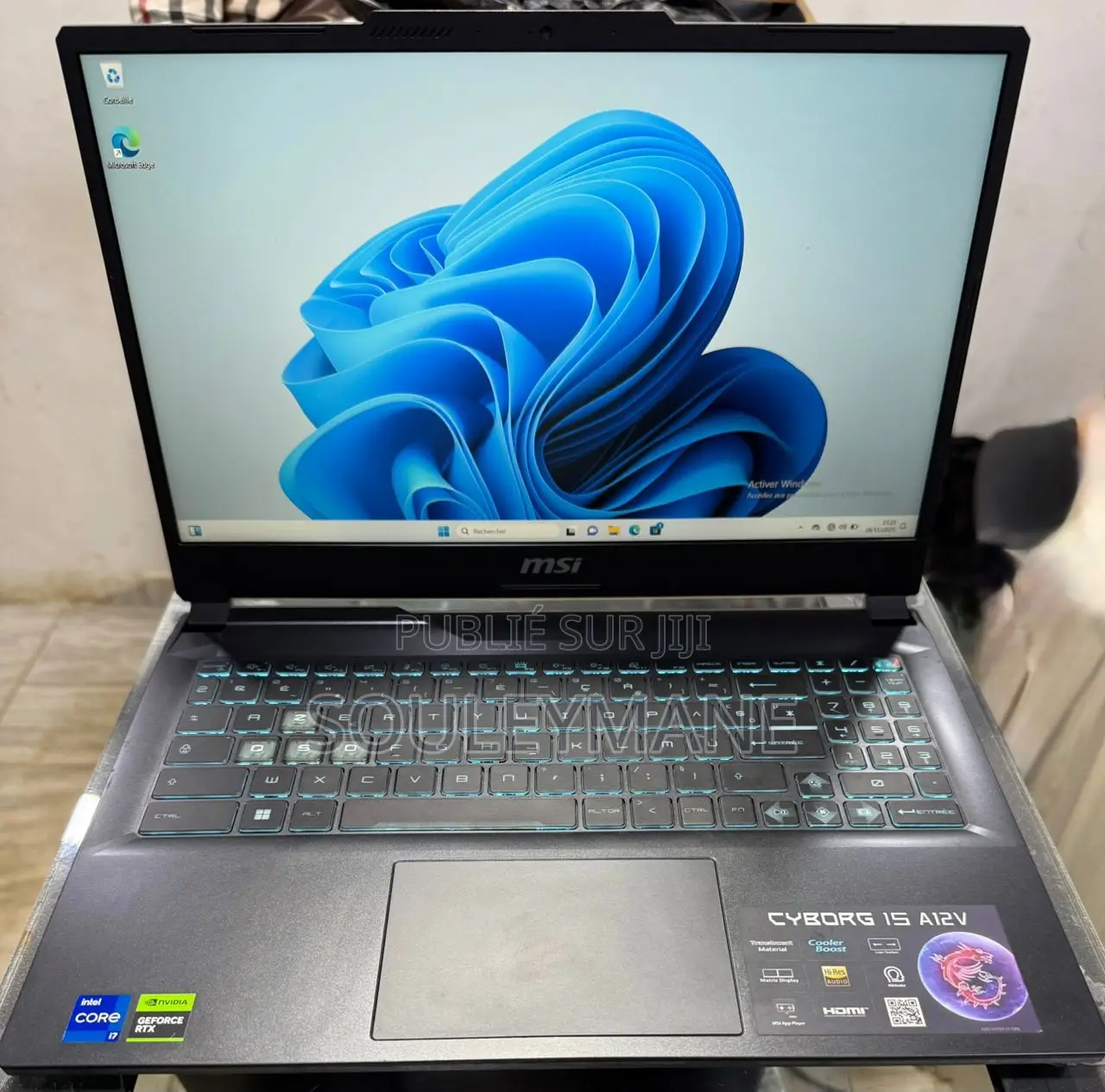 Ordinateur Portable MSI Cyborg 15 16GB Intel Core I7 SSD 512GB