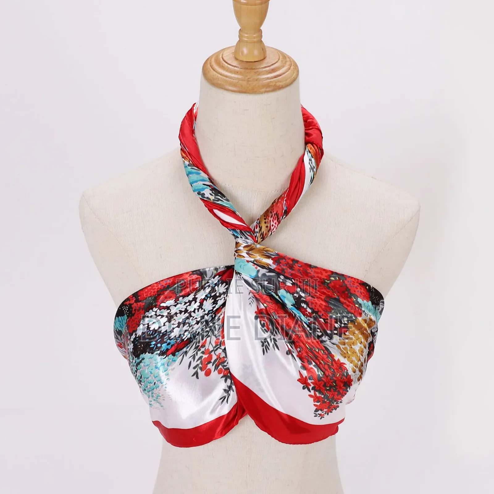 Écharpe Carrée 90 X 90, Idéale Pour Femme.