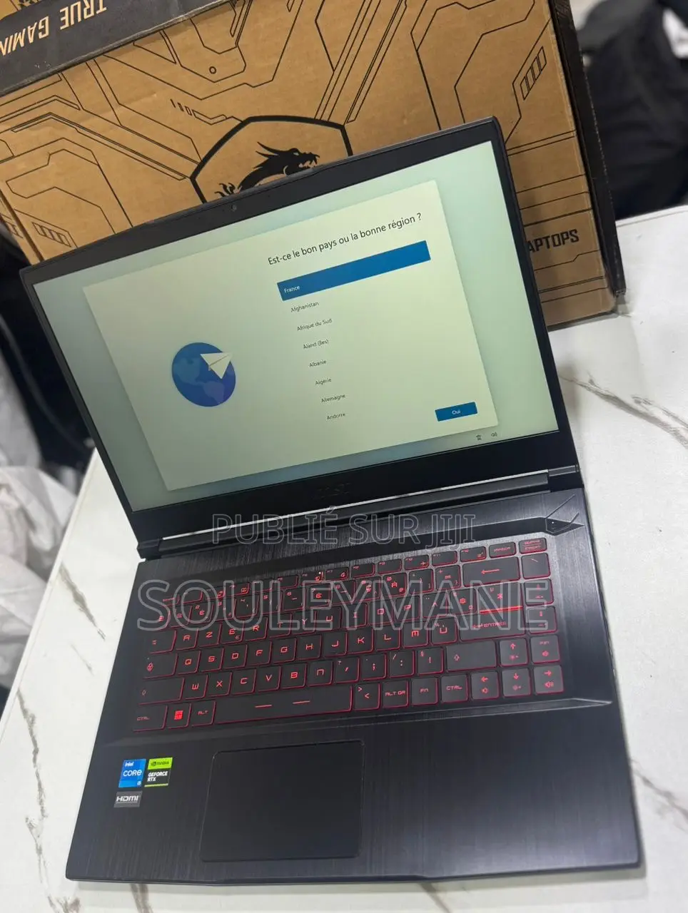 New Ordinateur Portable MSI GF63 16GB Intel Core I5 SSD 512GB