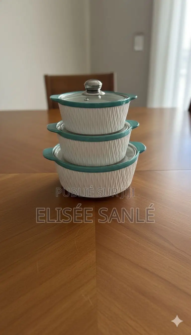 Ensemble De 3 Soupières en Céramique