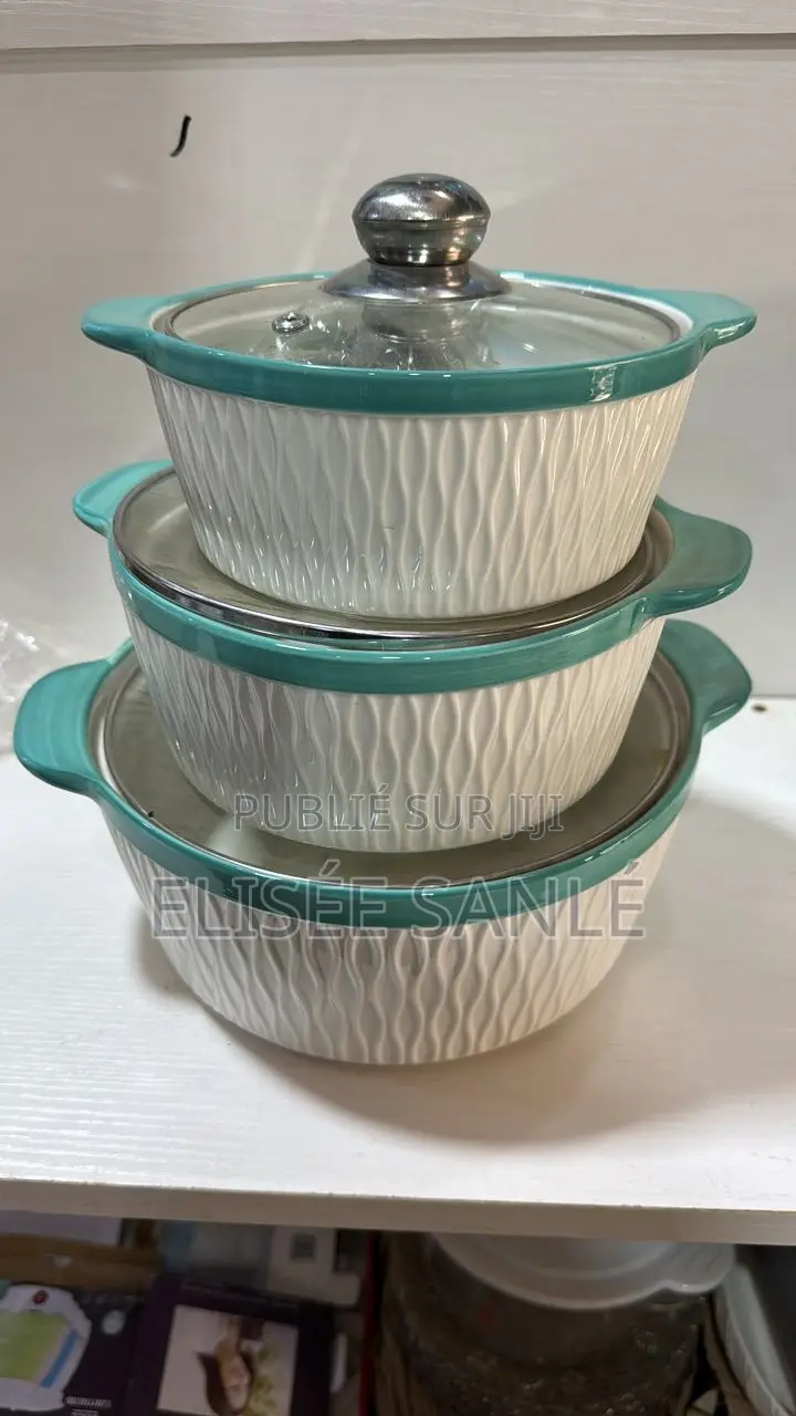 Ensemble De 3 Soupières en Céramique