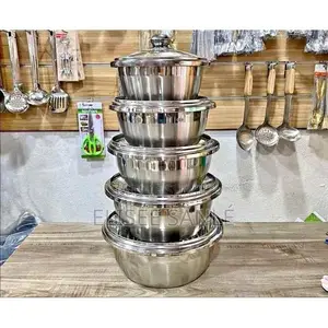 Ensemble De 5 Soupières en Acier Inoxydable
