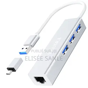 Photo - Hub Usb-C 4-in-1 + Port Rj45