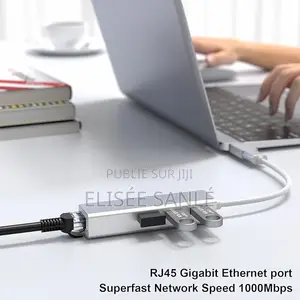 Hub Usb-C 4-in-1 + Port Rj45
