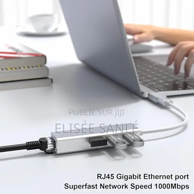 Hub Usb-C 4-in-1 + Port Rj45