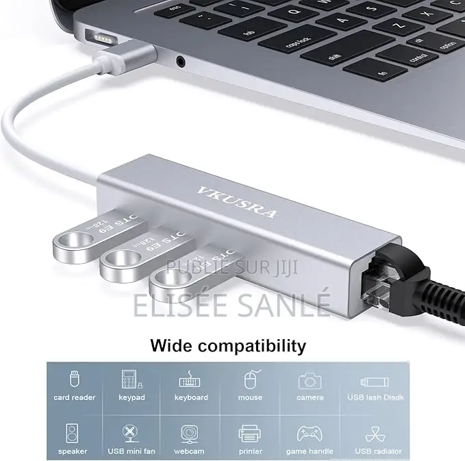 Hub Usb-C 4-in-1 + Port Rj45