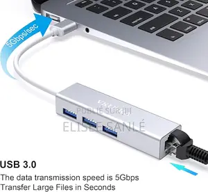 Hub Usb-C 4-in-1 + Port Rj45