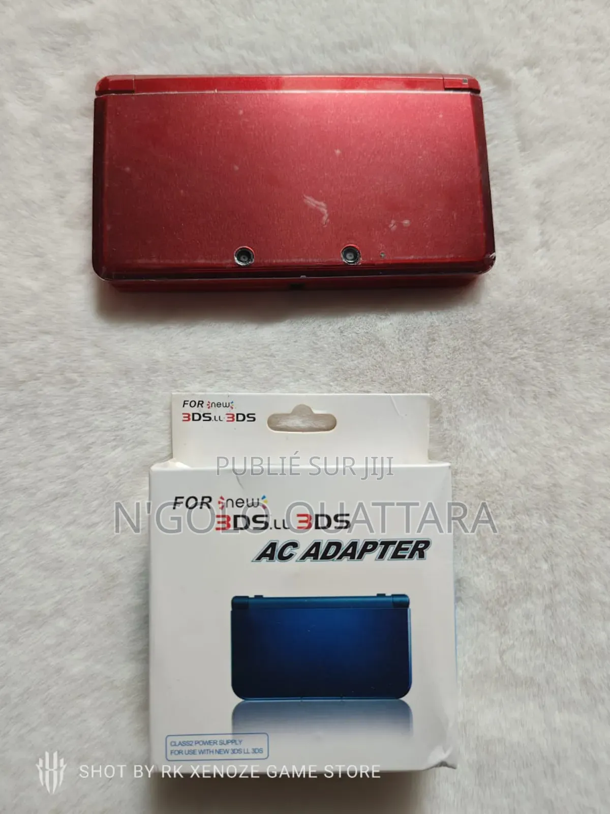Nintendo 3ds Rouge Cracker + Jeux