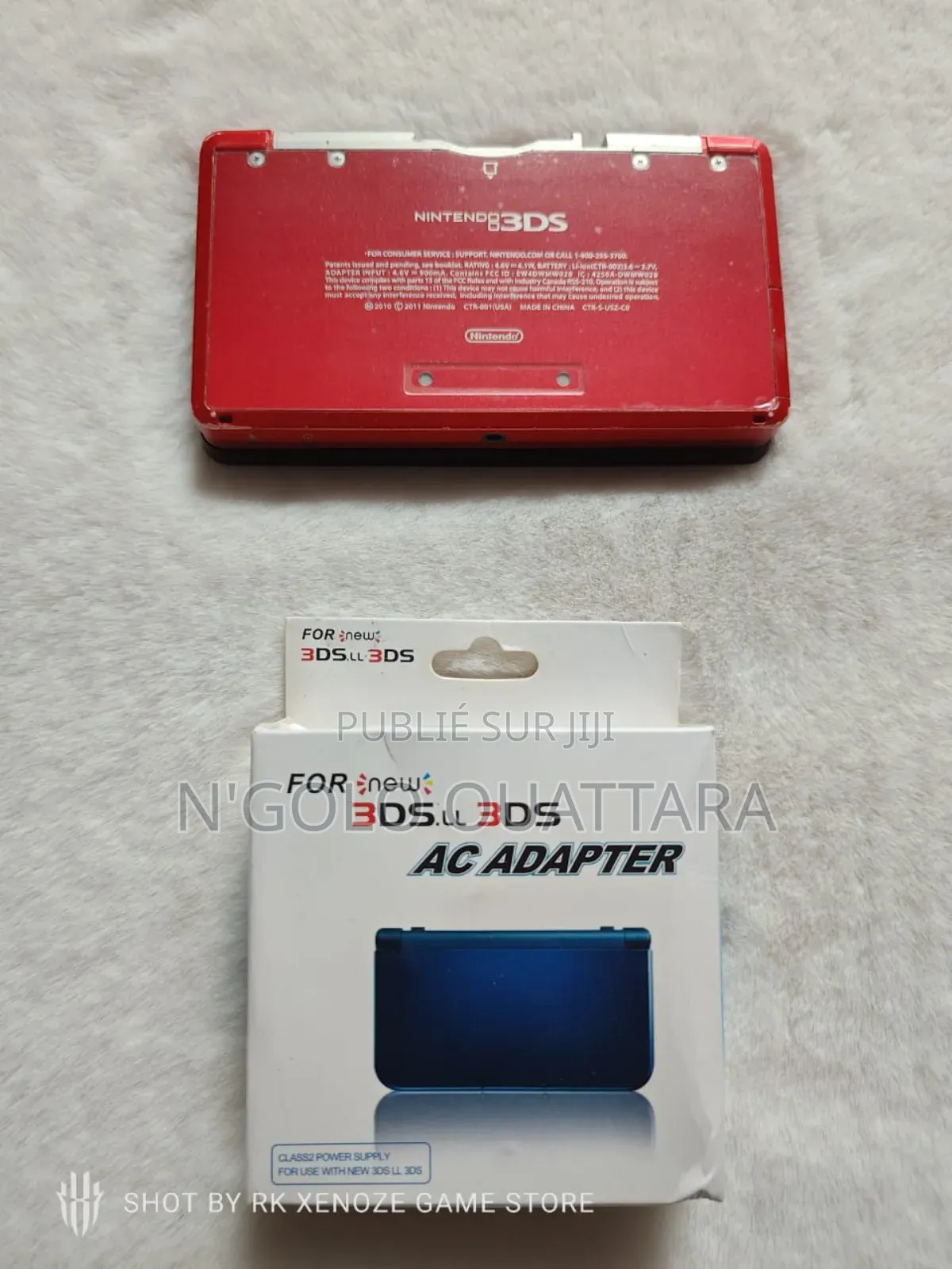 Nintendo 3ds Rouge Cracker + Jeux