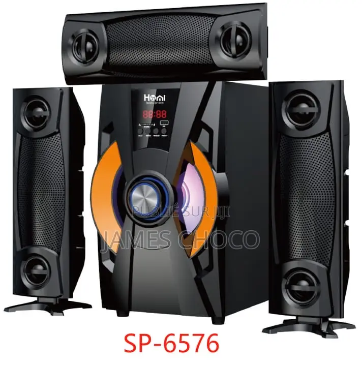 Woofer Home Cinéma Chaîne Hi-Fi - Bluetooth - Noir