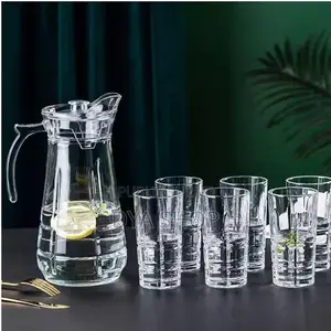 Photo - 2 Carafes Et 8 Verres Assortis Pour Vos Invités Ou Cérémonie -2 Carton