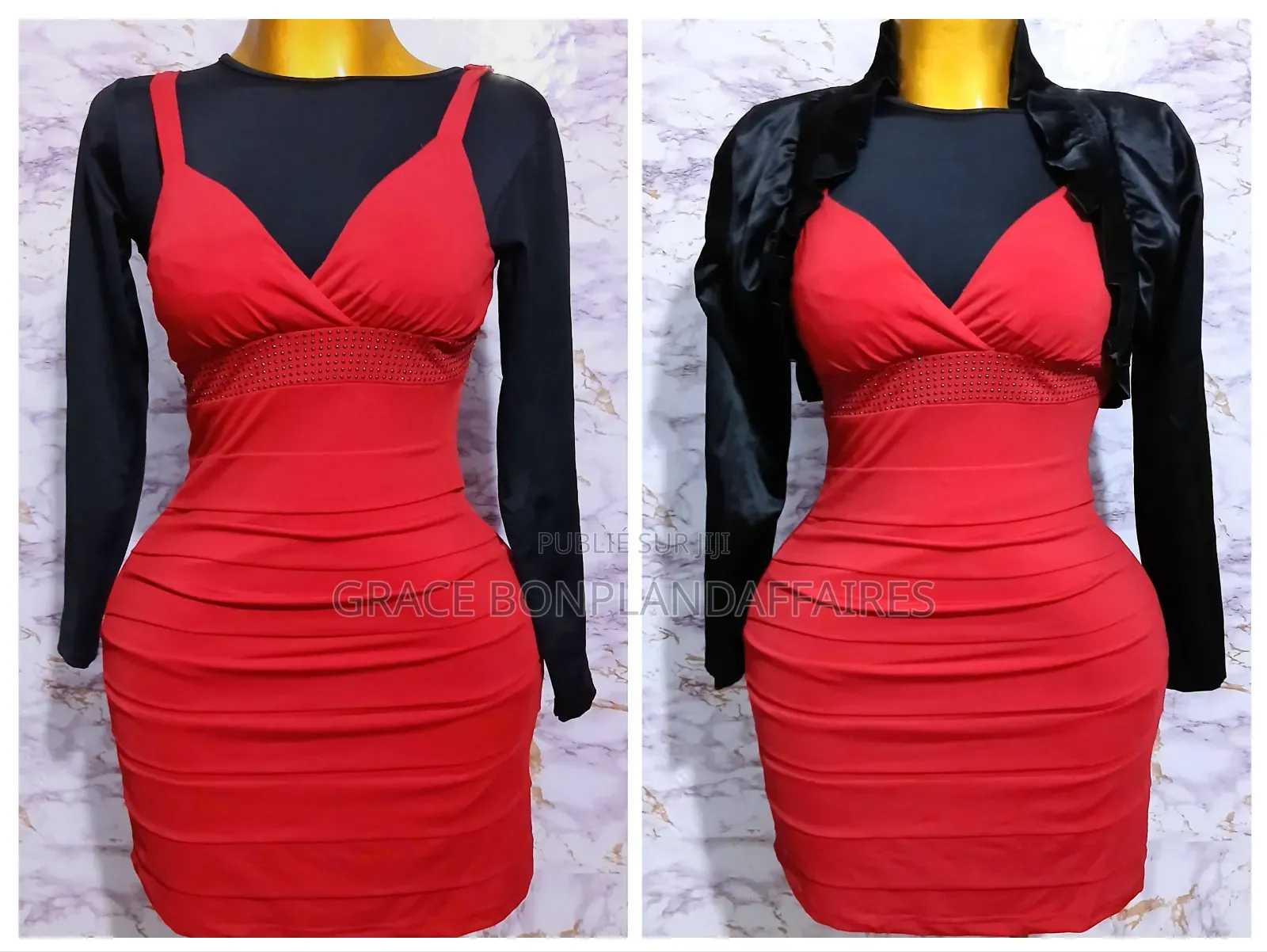 Haut Rouge Prestigieux. Solde :Tout À 1500fcfa