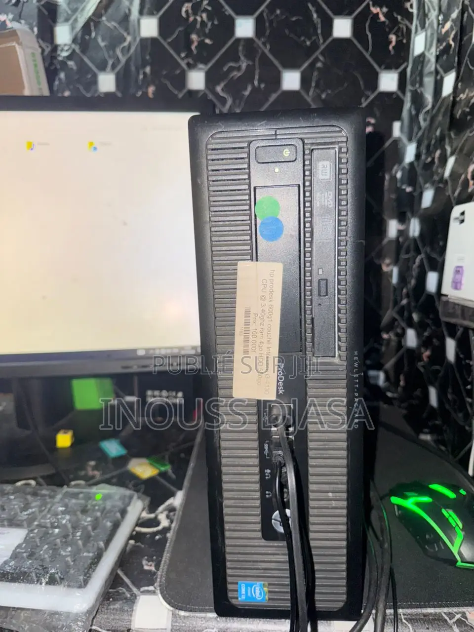 New Ordinateur De Bureau HP ProDesk 600 G1 8GB Intel Core I3 HDD 500GB