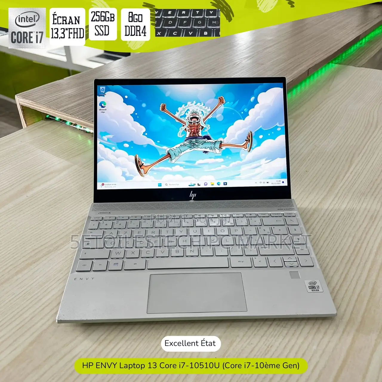 New Ordinateur Portable HP Envy 13 8GB Intel Core I7 SSD 256GB