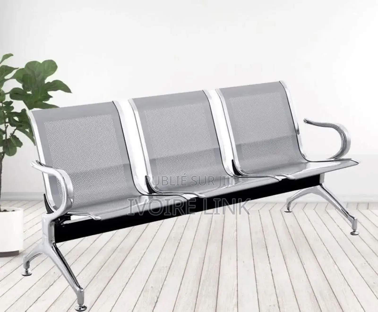 Banc Métallique De 3 Places