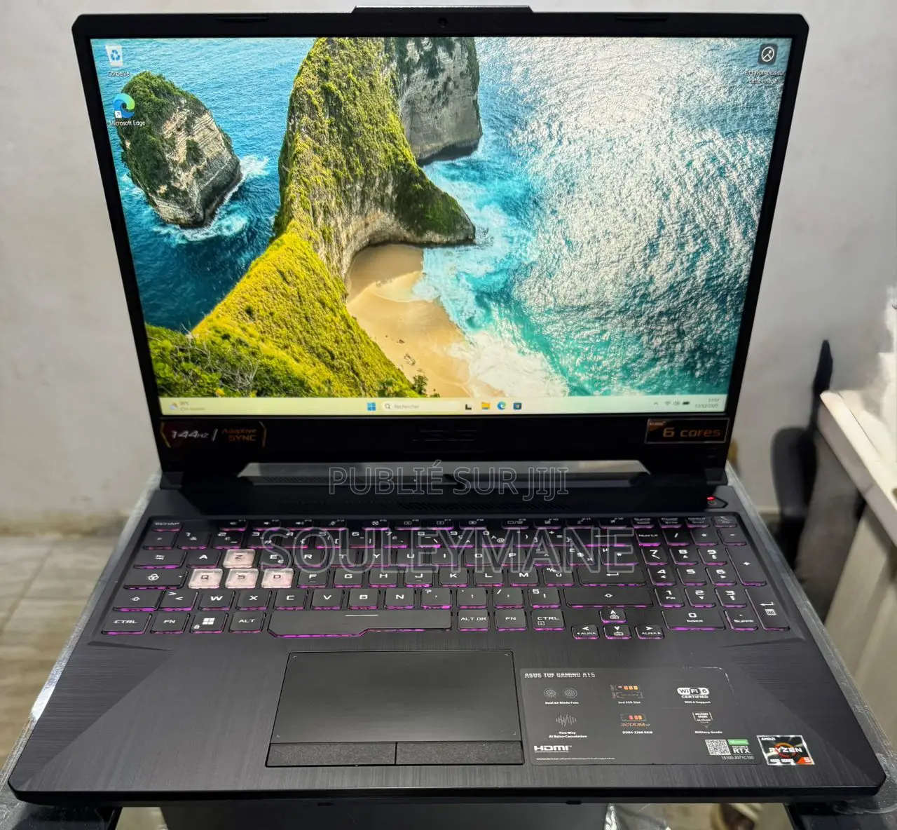 Ordinateur Portable Asus TUF Gaming A15 16GB AMD Ryzen 5 SSD 512GB