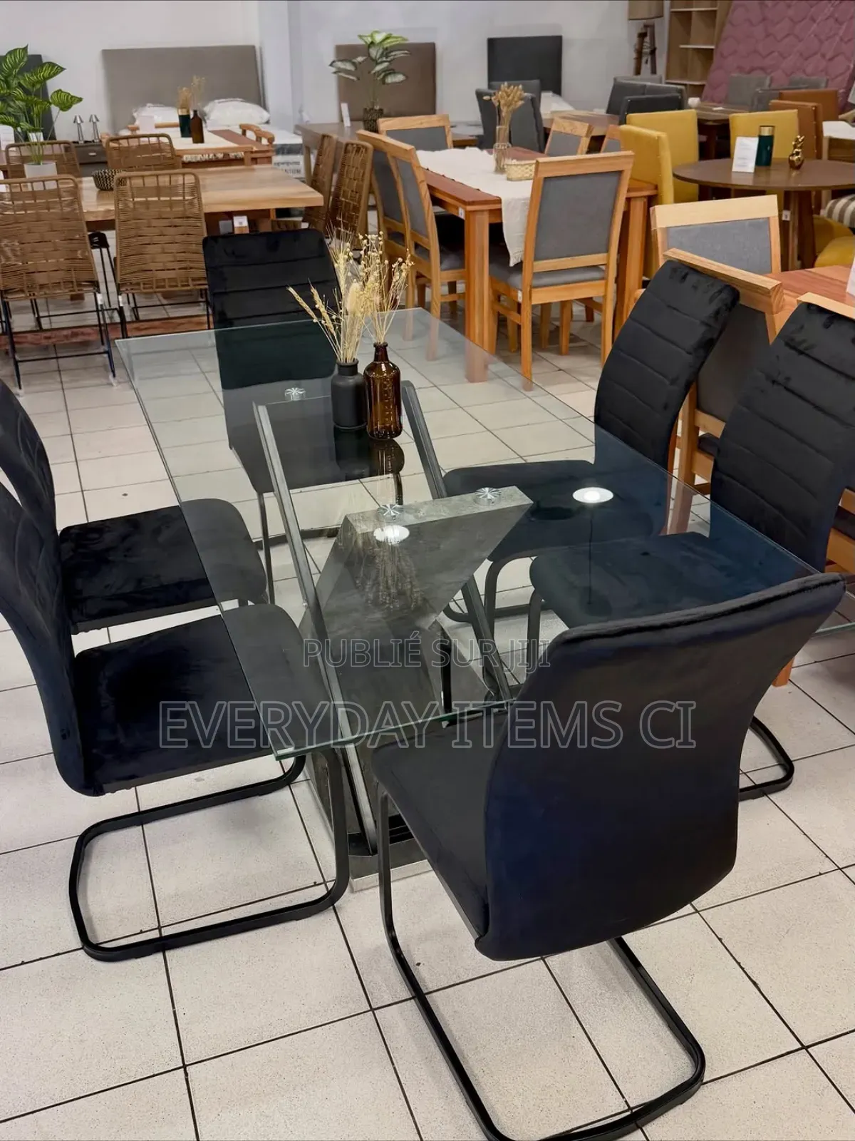 Table Vitrée 6 Places  