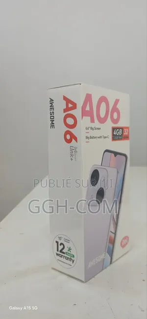 New Itel A06 32 GB Black