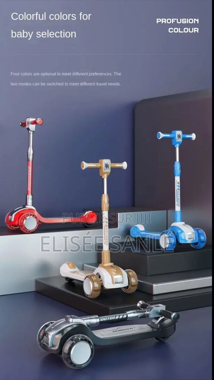 Scooter Trottinette Led 3 Roues