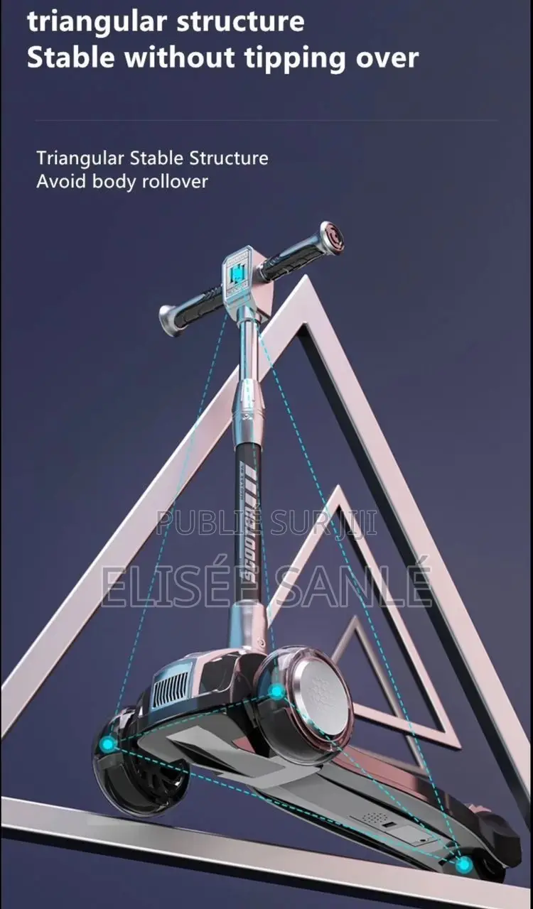 Scooter Trottinette Led 3 Roues