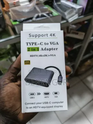 Photo - Adaptateur Type C Vers Vga+Hdmi 2 En 1