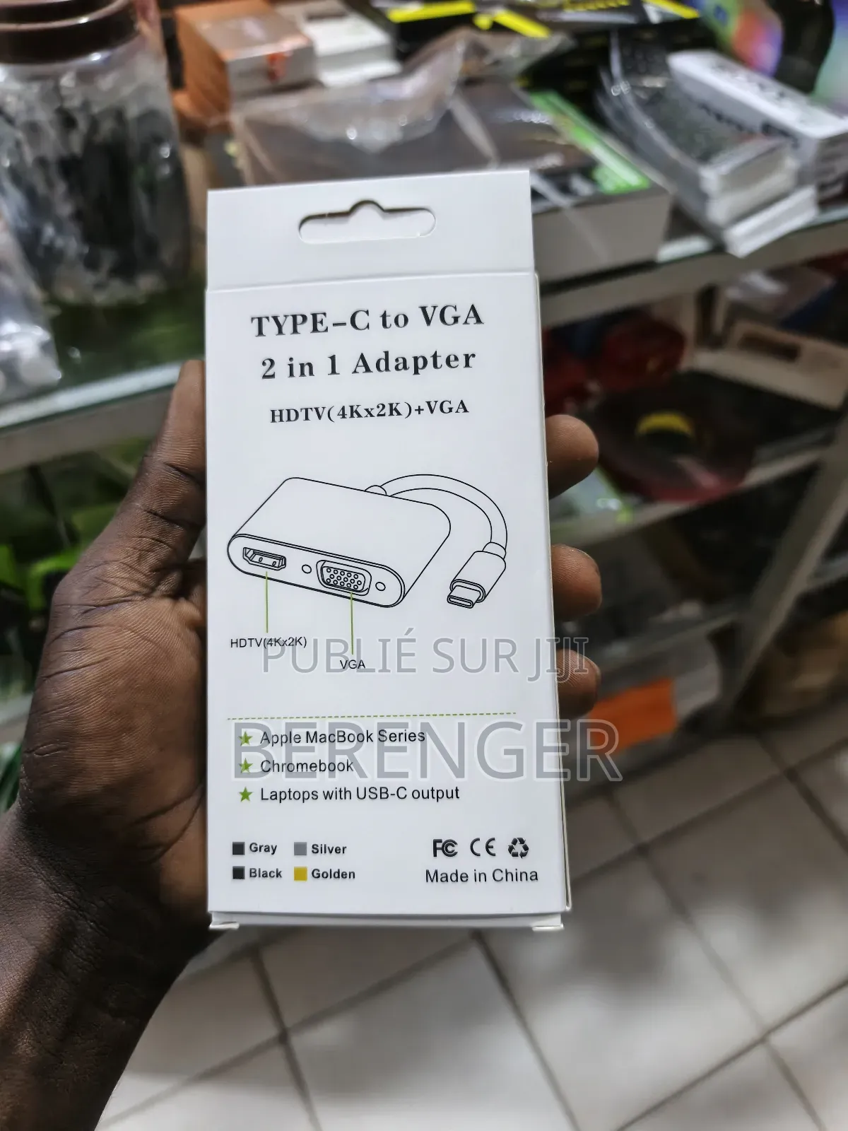 Adaptateur Type C Vers Vga+Hdmi 2 En 1