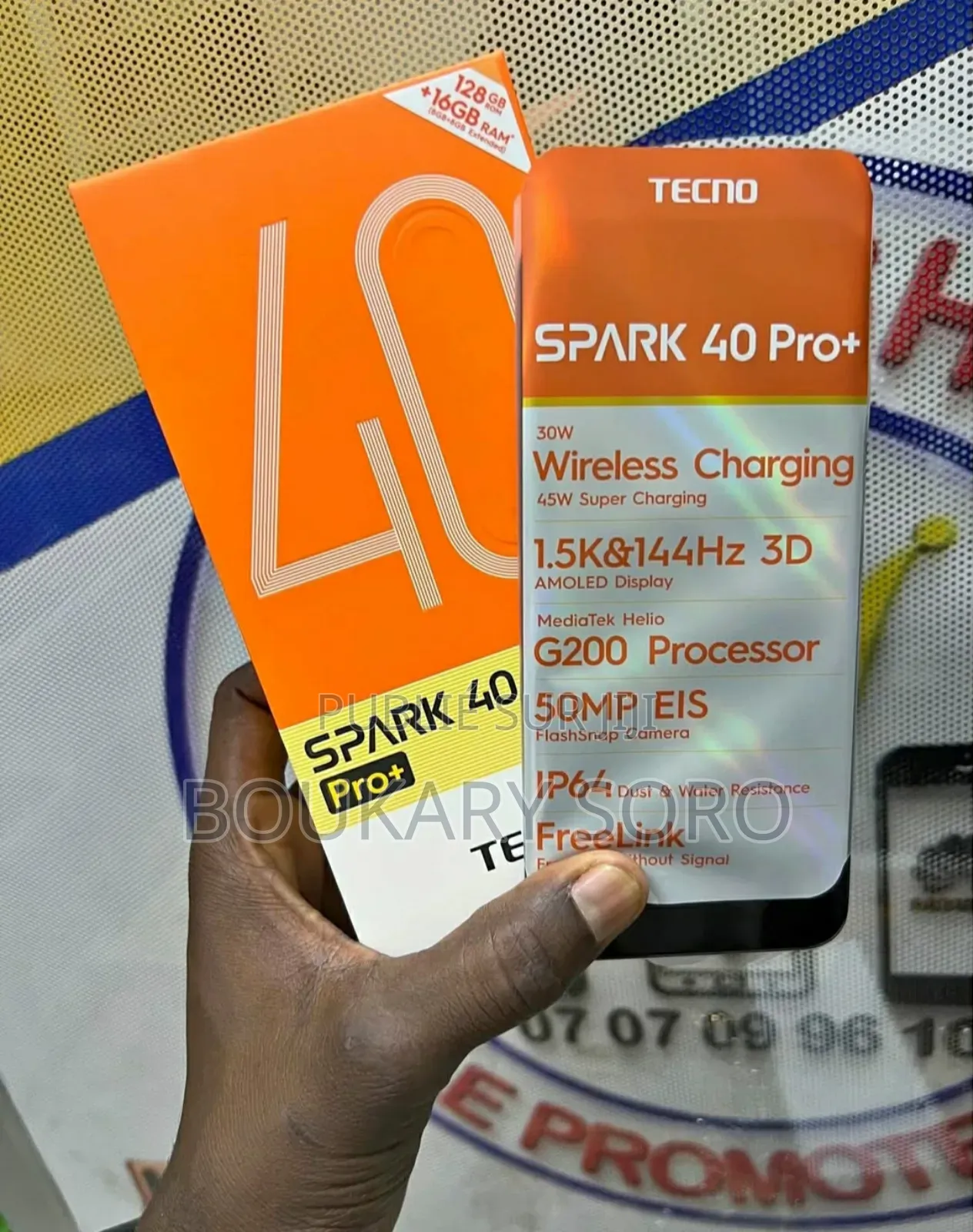 New Tecno Spark 40 Pro+ 128 GB Black